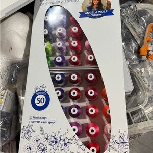 Angela Wolf Embroidery Thread Set by Brother limited edition
